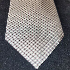 Luxury Roberto Villini Pure Silk Handmade Suit Tie Black Red Geometric